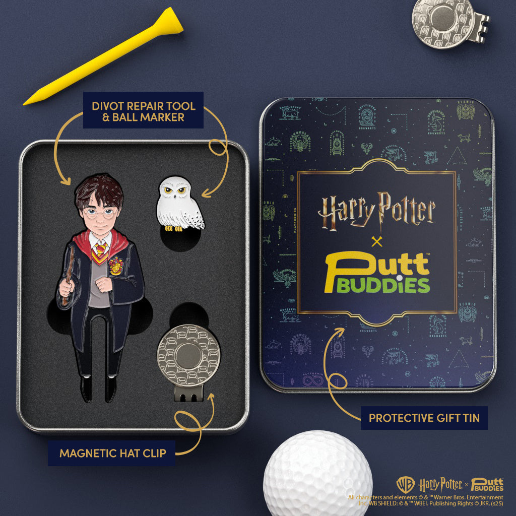 Harry Potter™ x PuttBuddies - Harry divot tool with Hedwig ball marker