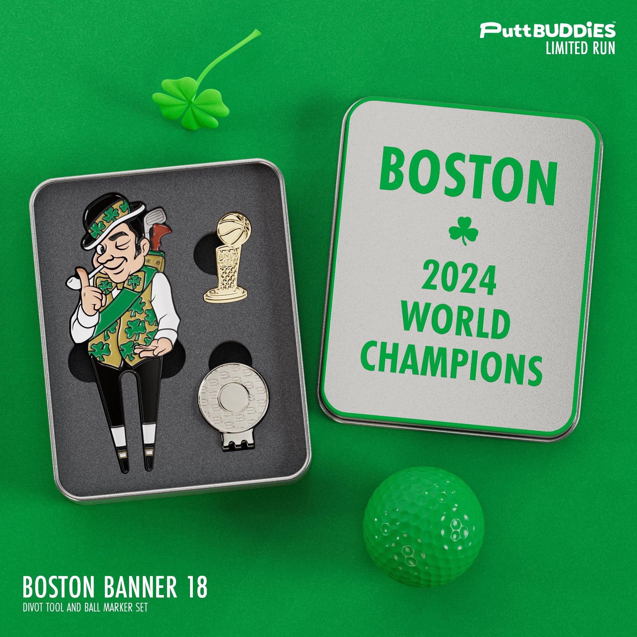 boston celtics golf divot tool and ball marker