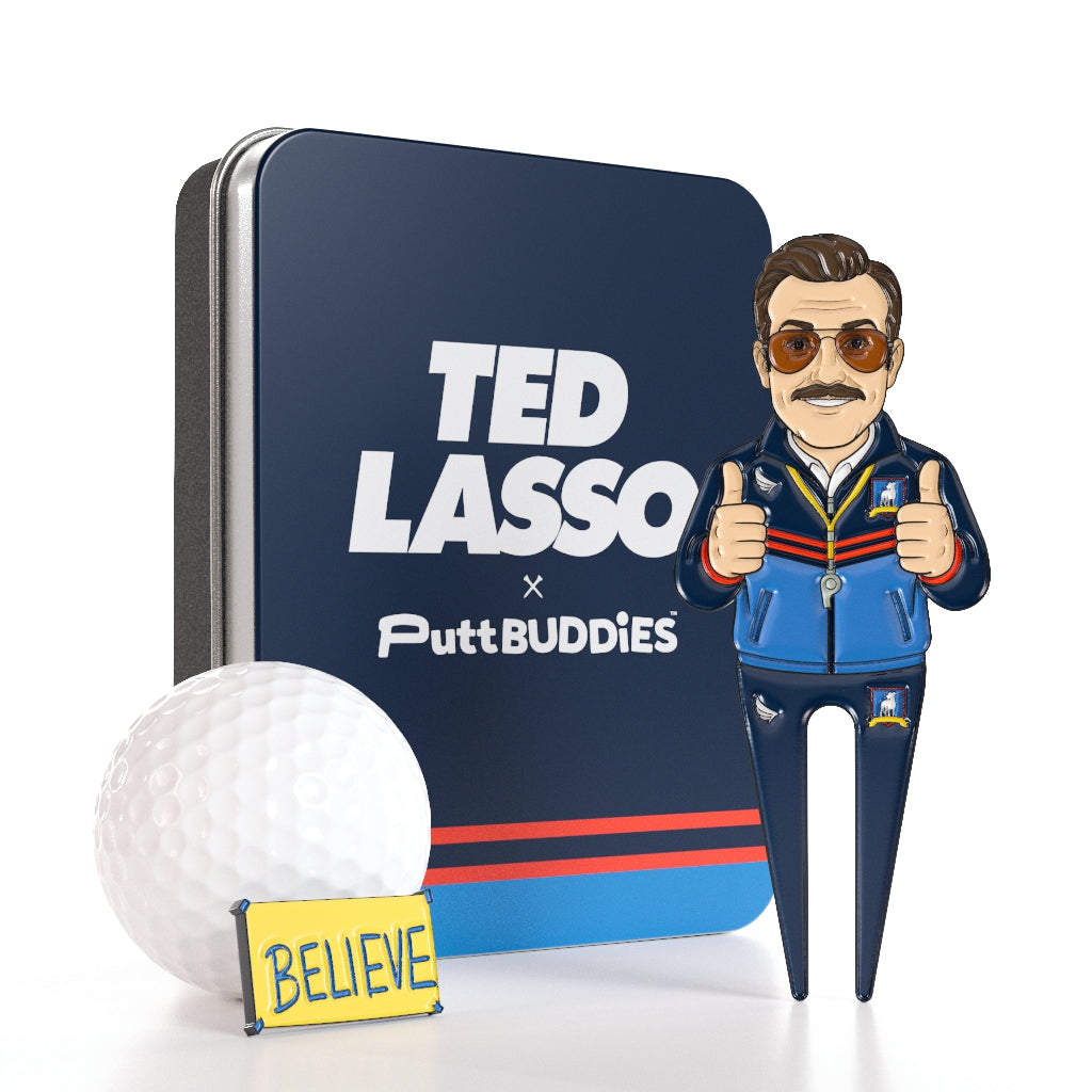 Ted Lasso Divot Tool w/ Believe Sign Ball Marker