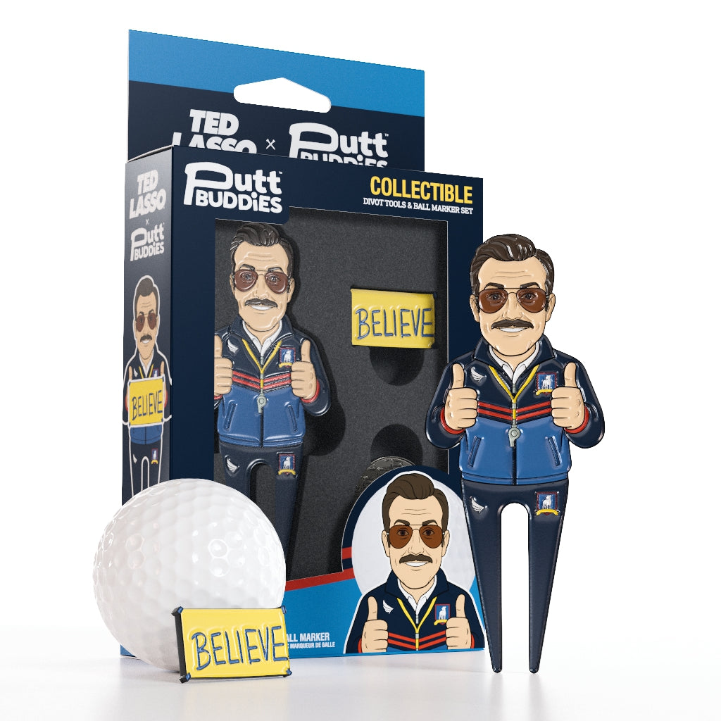Ted Lasso Divot Tool w/ Believe Sign Ball Marker