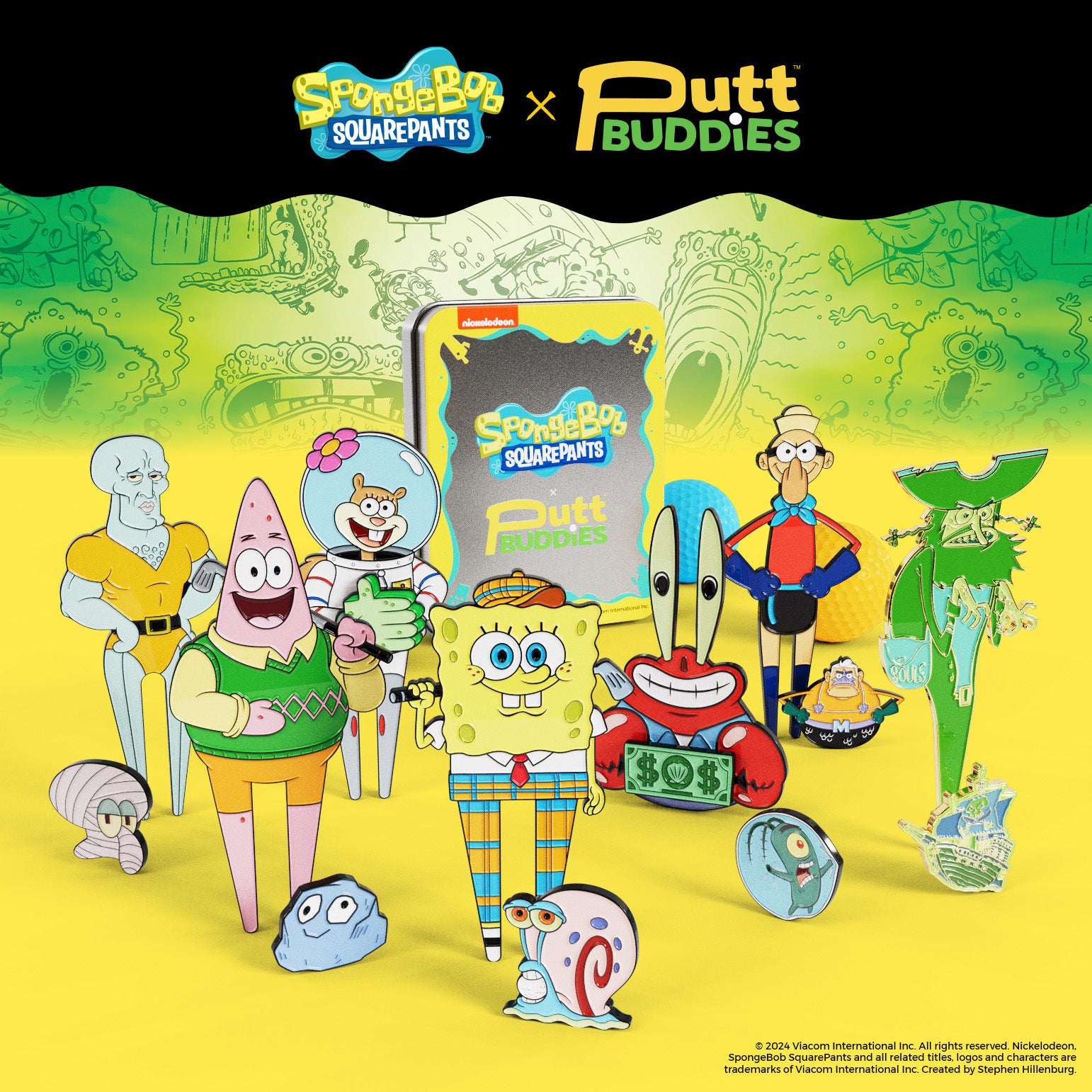 spongebob golf accessories