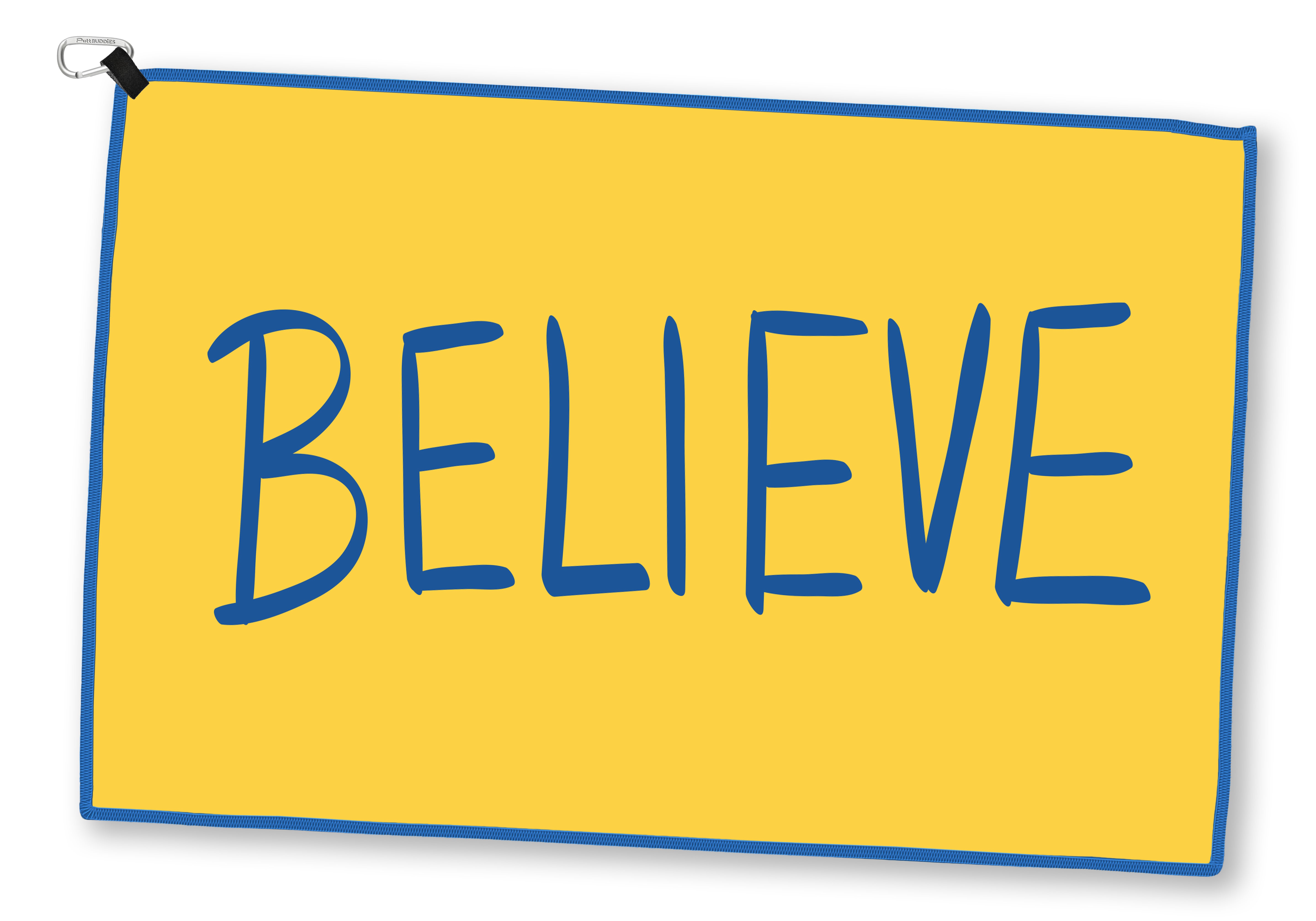 Ted Lasso Believe Golf Towel 24"x16" Double Sided [Non-Magnetic]