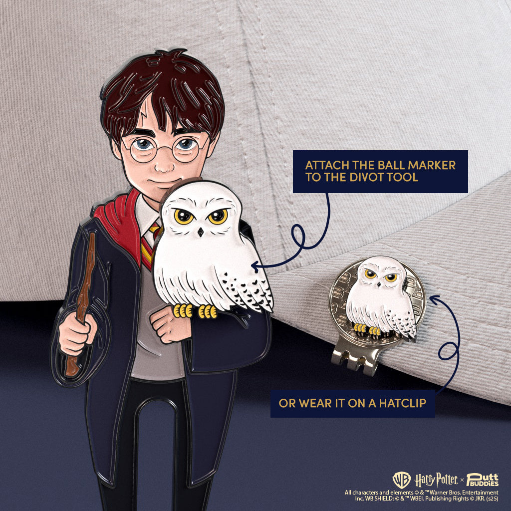 Harry Potter™ x PuttBuddies - Harry divot tool with Hedwig ball marker