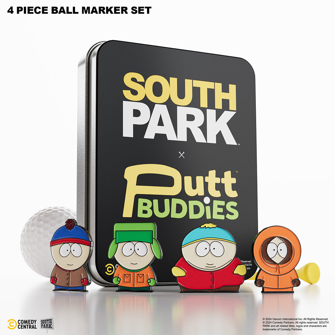 Classic South Park - 4 Piece Ball Marker Set w/ hat clip (Stan, Kyle, Kenny, Cartman)