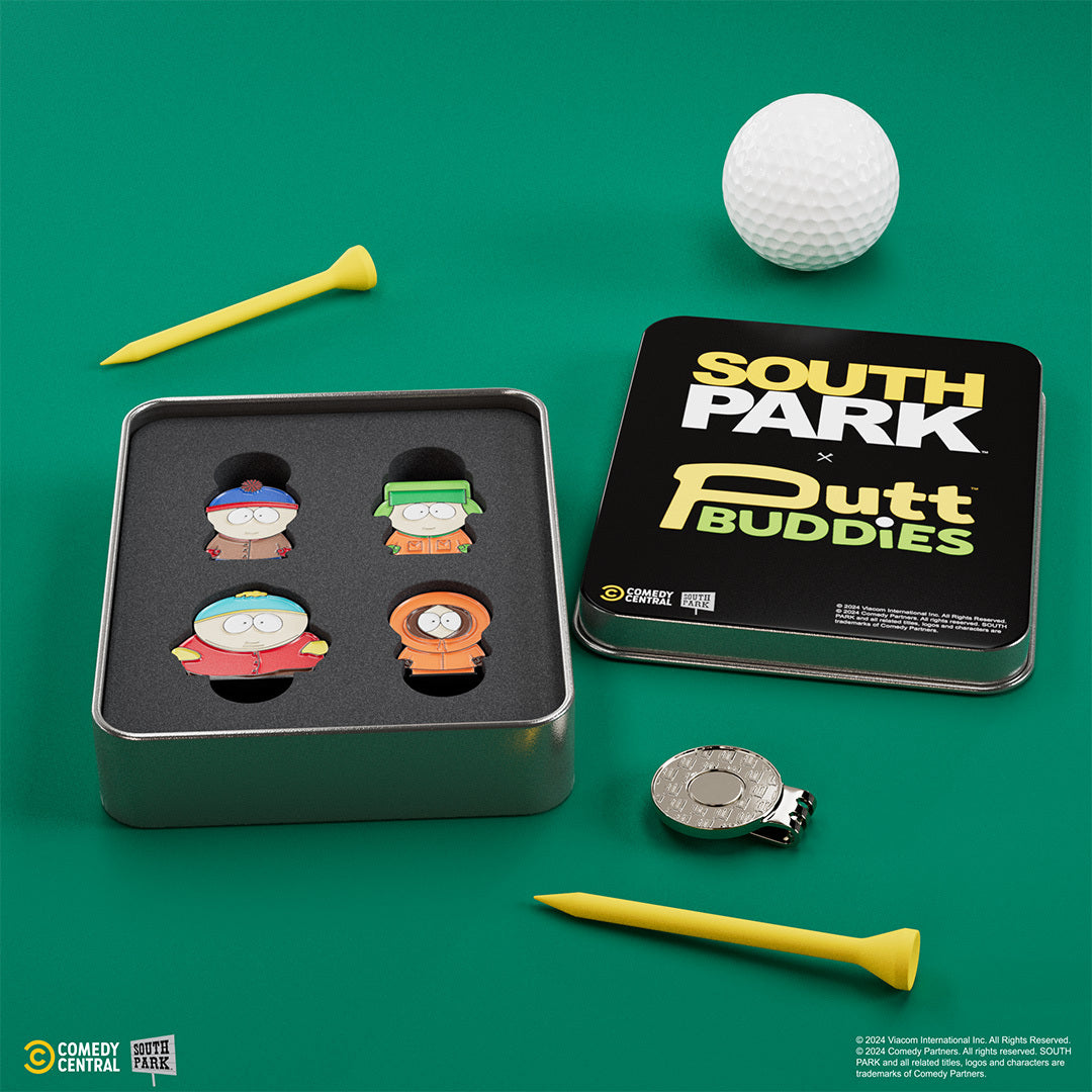 Classic South Park - 4 Piece Ball Marker Set w/ hat clip (Stan, Kyle, Kenny, Cartman)