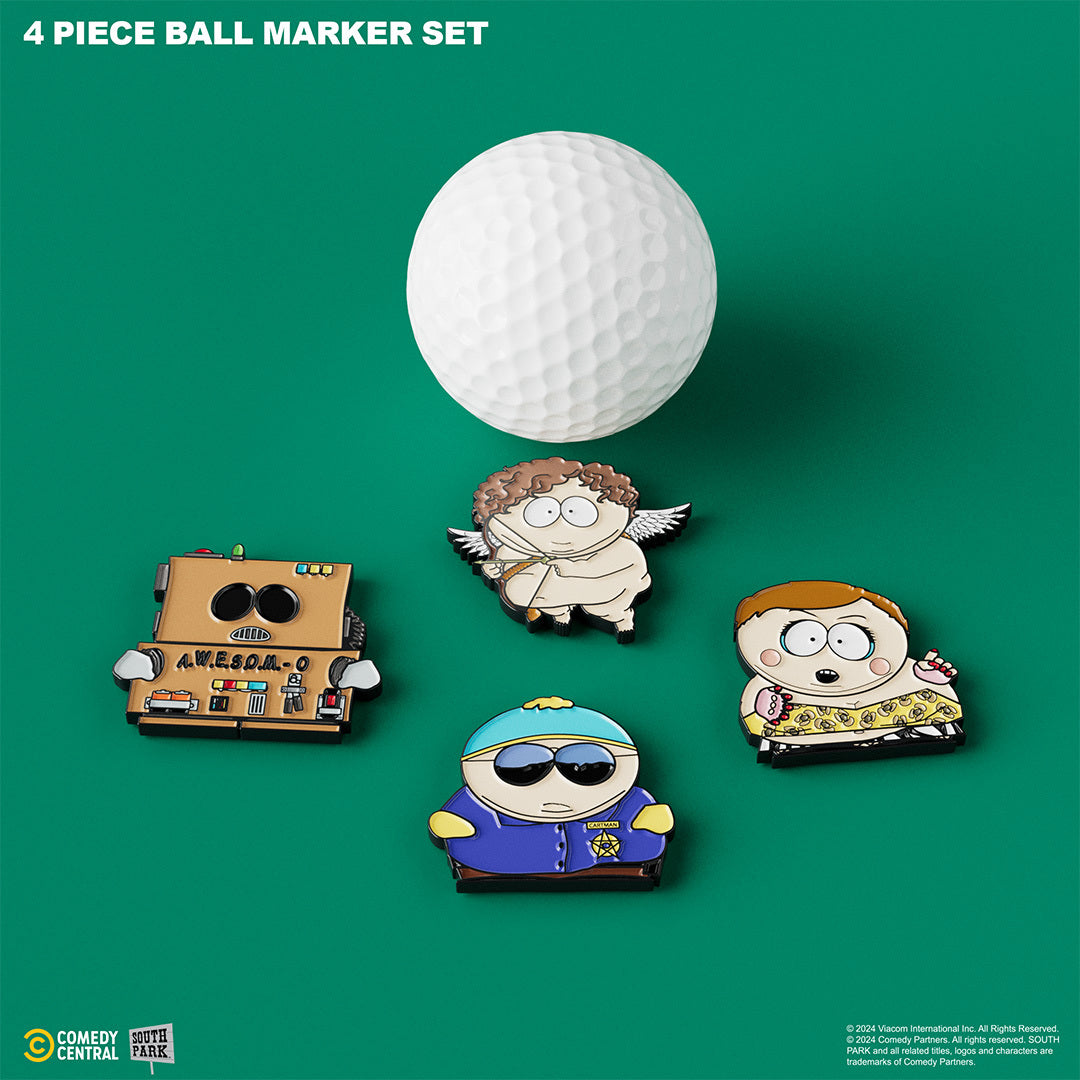 Cartman 4 Piece Ball Marker Set w/ Hat Clip