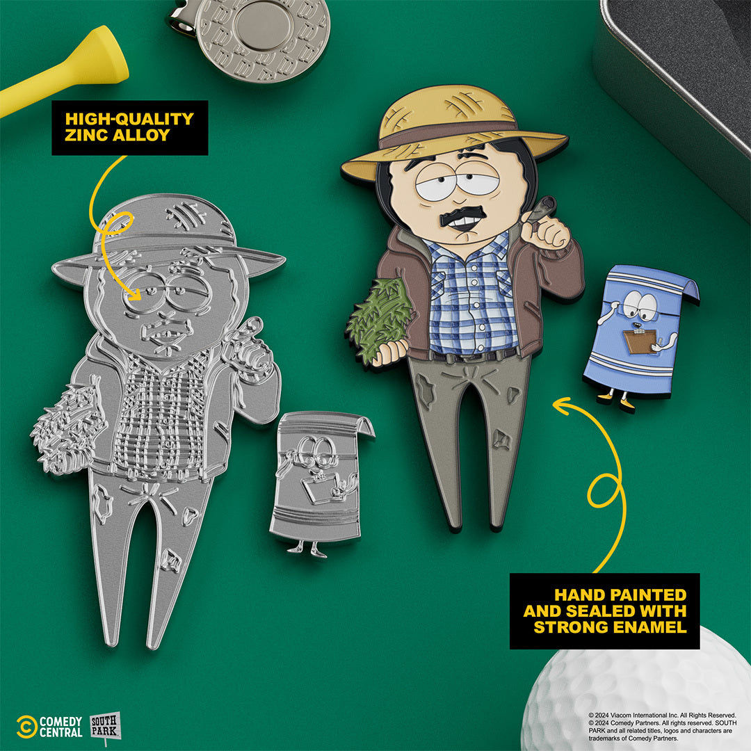 Farmer Randy Divot Tool w/ Towelie Ball Marker