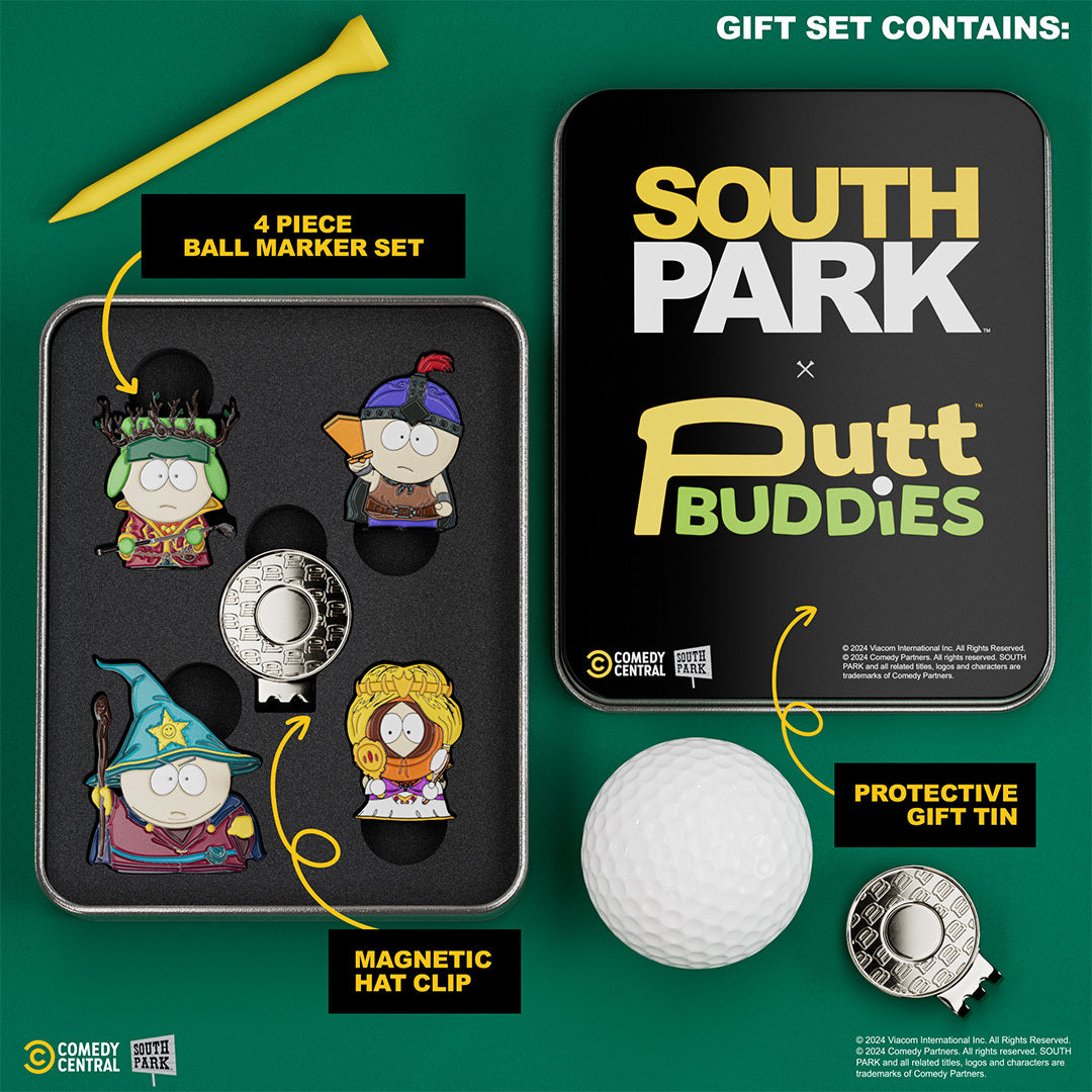 Stick of Truth - 4 Piece Ball Marker Set w/ hat clip