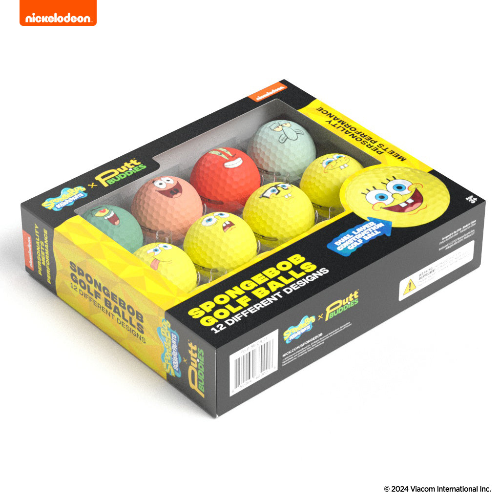 Spongebob Squarepants Golf Balls - 12 Pack
