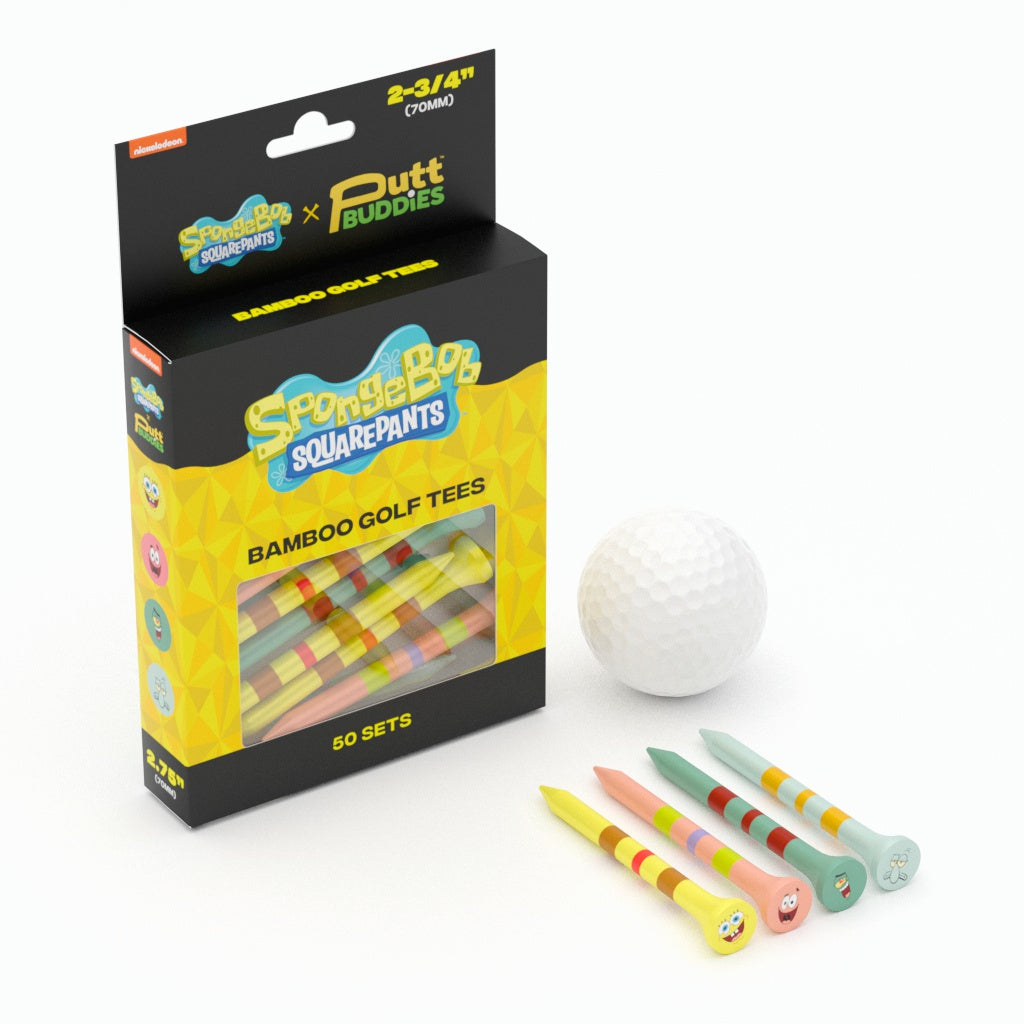 Spongebob Squarepants Golf Tees - Pack of 50 - 2.75"