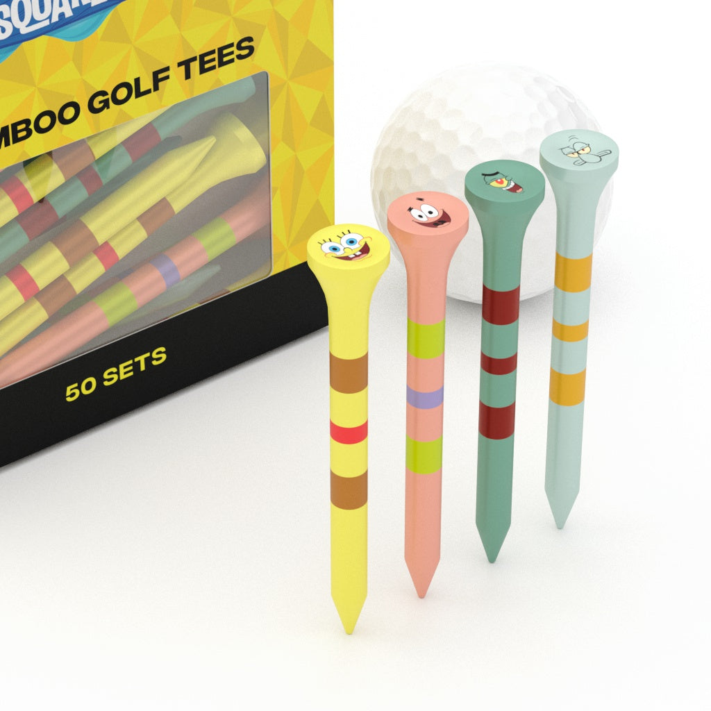 Spongebob Squarepants Golf Tees - Pack of 50 - 2.75"