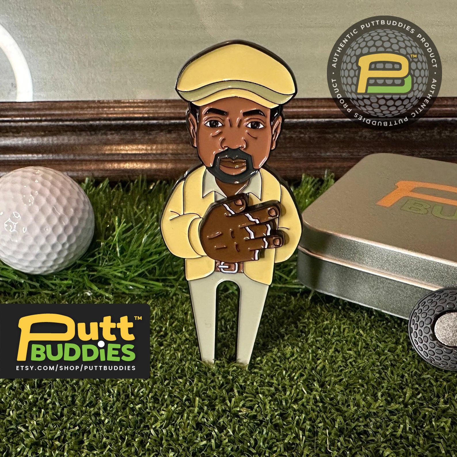 MASTER'S WEEK SALE PuttBuddies™ - Golf Coach Divot Tool and Ball Marker Gift Set, Gift for groomsmen, Unique Golf Accessories