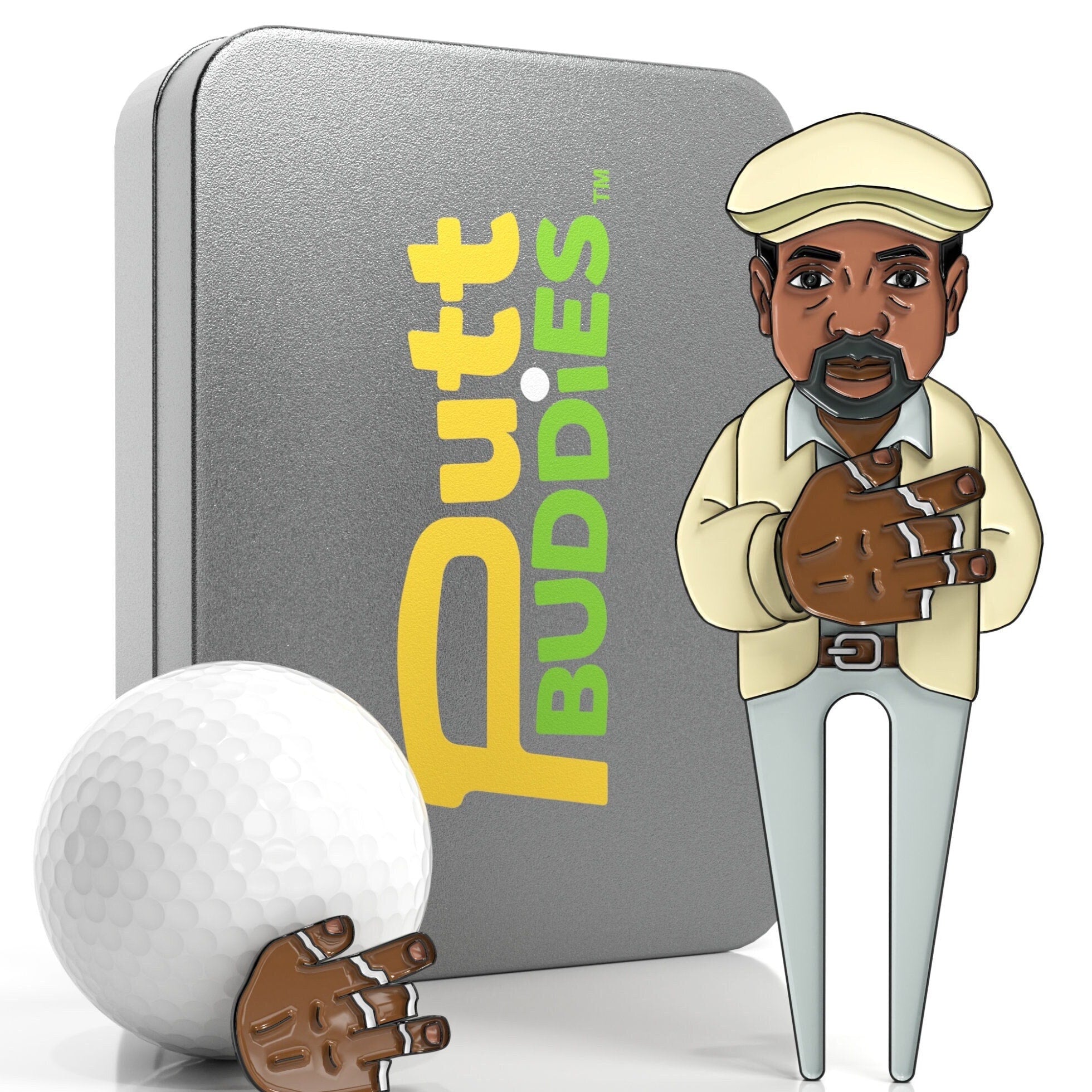 MASTER'S WEEK SALE PuttBuddies™ - Golf Coach Divot Tool and Ball Marker Gift Set, Gift for groomsmen, Unique Golf Accessories